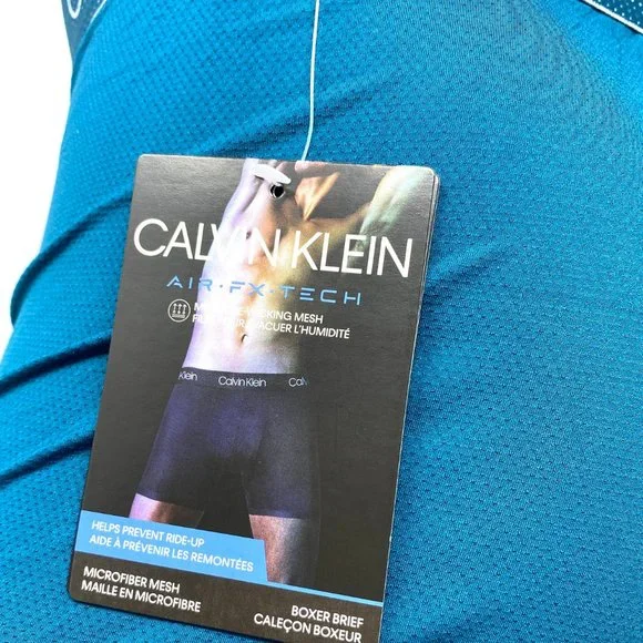 Calvin Klein Boxer Brief Blue Mesh Air Fx Tech Moisture Wicking NB2754460 - Picture 2 of 6